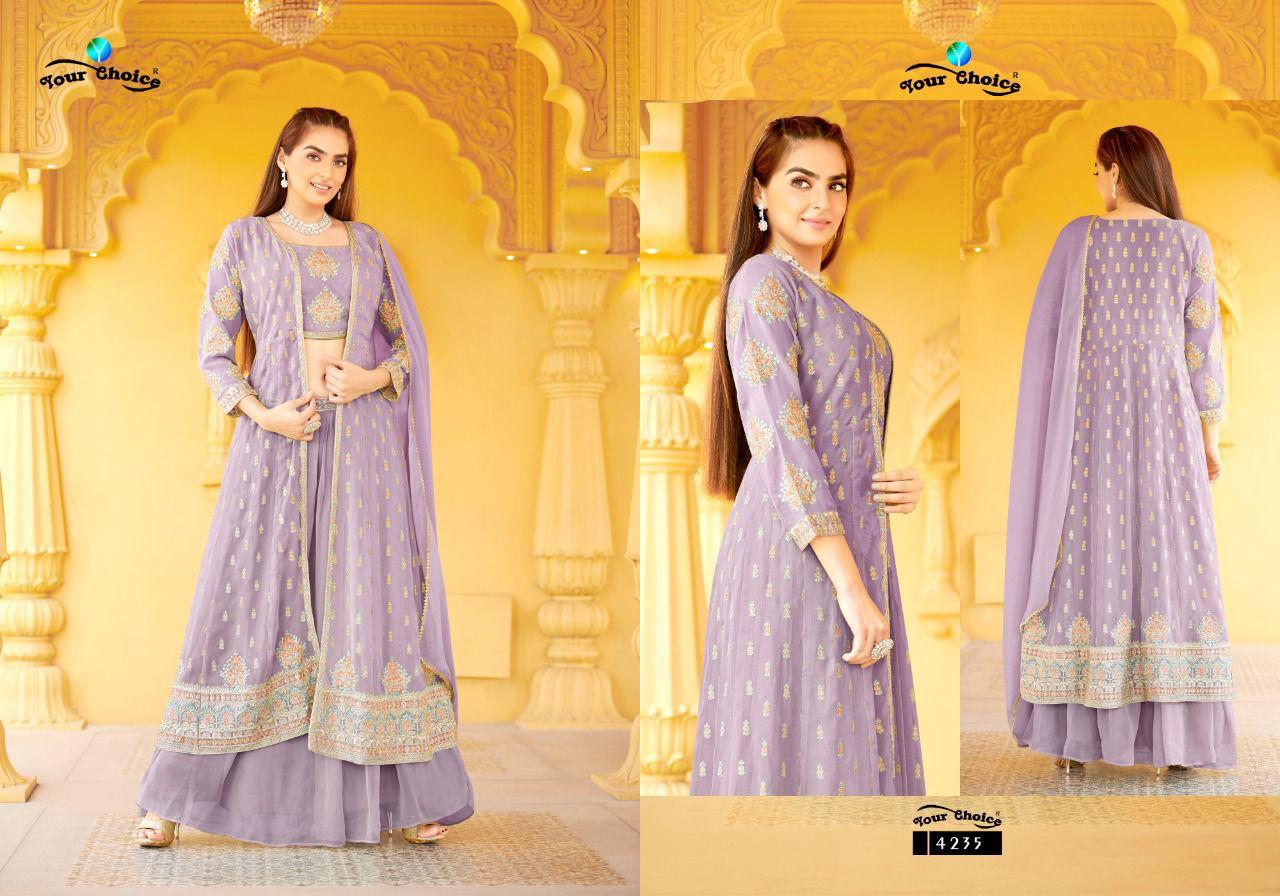 Your Choice Gucee 3 Heavy Georgette Wedding Wear Designer Salwar Kameez Collection
